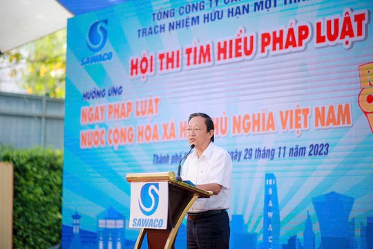 Tổng Công ty Cấp nước Sài Gòn tổ chức cuộc thi tìm hiểu pháp luật - Ảnh 3.