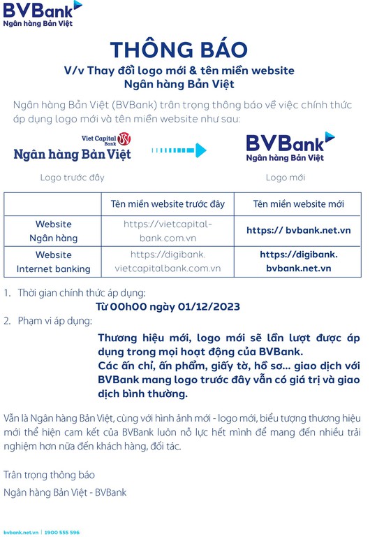 Ngân hàng Bản Việt áp dụng logo mới - Ảnh 1.