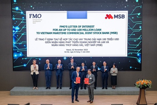MSB nhận tài trợ 100 triệu USD từ ngân hàng Hà Lan - Ảnh 1.
