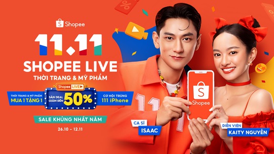 Shopee tung loạt ưu đãi hấp dẫn qua chuỗi livestream 11 ngày - Ảnh 1.