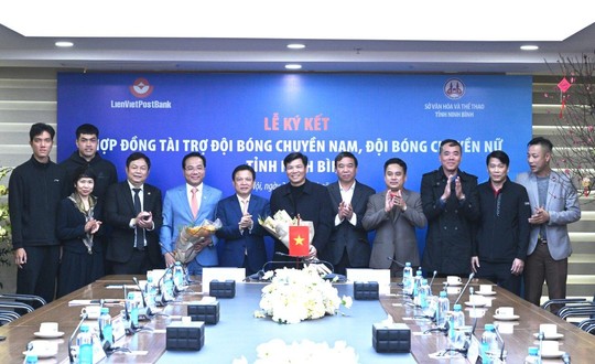 LienVietPostBank tài trợ cho 2 đội Bóng chuyền nam - nữ Ninh Bình  - Ảnh 2.