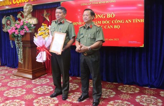 Công an Bình Dương điều động, bổ nhiệm nhiều vị trí chủ chốt - Ảnh 1.