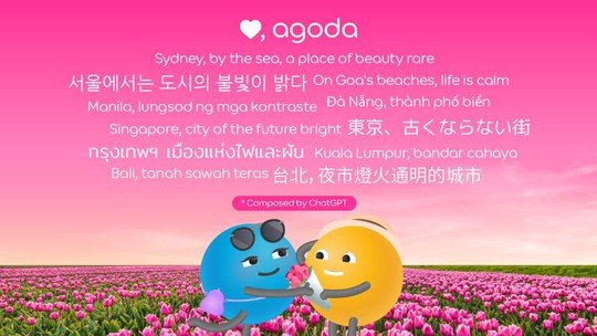 Agoda “đặt hàng” ChatGPT làm thơ ngợi ca những điểm đến nóng của mùa lễ Valentine - Ảnh 1.