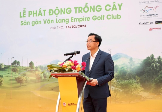 Phát động trồng cây phủ xanh 16 ha dự án sân golf tại tỉnh Phú Thọ - Ảnh 1.
