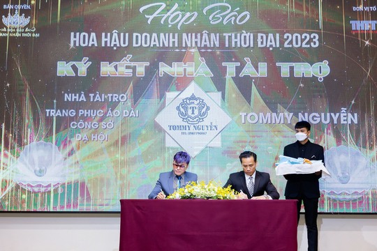 NTK Tommy Nguyễn tài trợ độc quyền trang phục cho Hoa hậu Doanh nhân Thời đại 2023 - Ảnh 3.