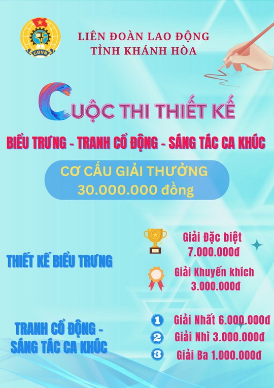 Phát động cuộc thi sáng tác chào mừng Đại hội Công đoàn Khánh Hòa - Ảnh 2.