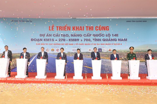 Khởi công nâng cấp, mở rộng tuyến đường hơn 1.800 tỉ đồng tại Quảng Nam - Ảnh 1.
