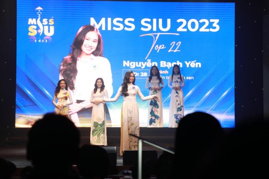 Cuộc thi Miss SIU 2023 đã chọn được 15 thí sinh có mặt trong đêm chung kết xếp hạng - Ảnh 1.