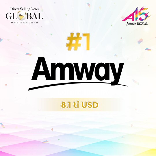 Tập đoàn Amway 11 năm liên tiếp dẫn đầu ngành bán hàng trực tiếp thế giới - Ảnh 1.