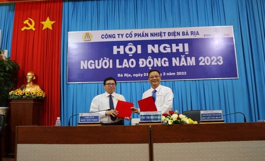 Nhiệt điện Bà Rịa tổ chức Hội nghị Người lao động năm 2023 - Ảnh 2. Nhiệt điện Bà Rịa tổ chức Hội nghị Người lao động năm 2023 - Ảnh 2.