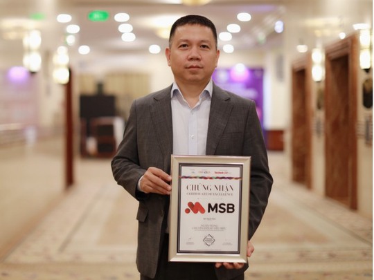 MSB nhận giải thưởng ngân hàng chuyển đổi số tiêu biểu - Ảnh 1.