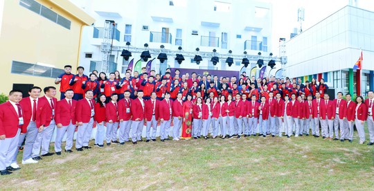 Phó Thủ tướng Trần Lưu Quang thăm đoàn Thể thao Việt Nam tại SEA Games 32 - Ảnh 7.