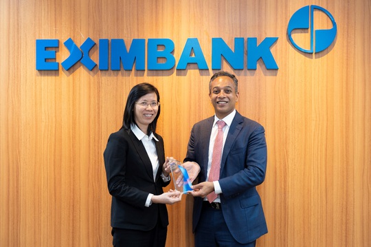 Eximbank vinh dự nhận giải thưởng thanh toán quốc tế xuất sắc - Ảnh 1.