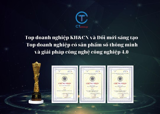 CT Group được vinh danh Top doanh nghiệp Khoa học và Công nghệ tiêu biểu đổi mới sáng tạo - Ảnh 1.