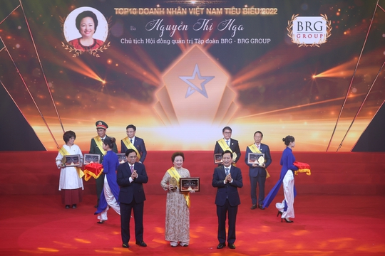 Chủ tịch Tập đoàn BRG nhận danh hiệu Top 10 Doanh nhân tiêu biểu nhất Việt Nam năm 2022 - Ảnh 1.