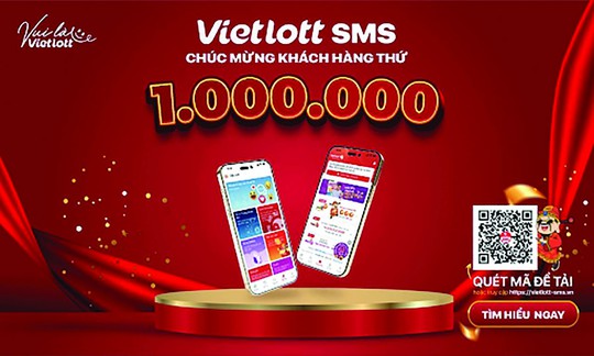 Vietlott SMS chào đón khách hàng thứ 1 triệu - Ảnh 1.