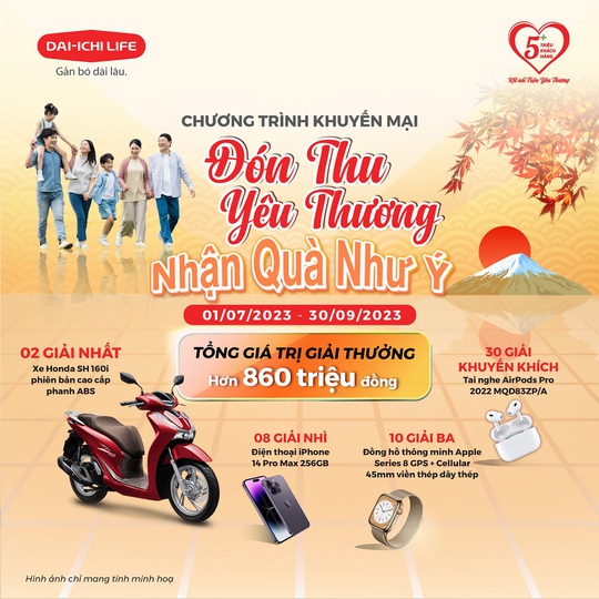 Dai-ichi Life Việt Nam triển khai chương trình “Đón thu yêu thương, nhận quà như ý” - Ảnh 1.