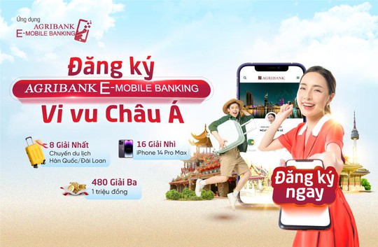 Đăng ký Agribank E-Mobile Banking: Cơ hội sở hữu iPhone 14 Pro Max và chuyến du lịch Châu Á miễn phí - Ảnh 1.
