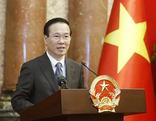 Chủ tịch nước Võ Văn Thưởng gặp các nhà khoa học quốc tế và Việt Nam - Ảnh 8.