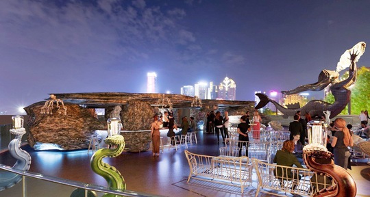 Du khách “quẩy” cực sung tại Vegas Sky Bar: Vườn địa đàng nơi biển Đà Nẵng - Ảnh 1.