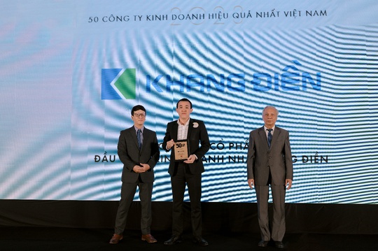 Khang Điền nhận danh hiệu “TOP 50 Công ty kinh doanh hiệu quả nhất Việt Nam 2023” - Ảnh 1.