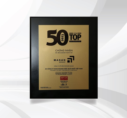 Top 50 Công ty kinh doanh hiệu quả nhất Việt Nam 2023: Masan nhận “cú đúp” giải thưởng - Ảnh 1.