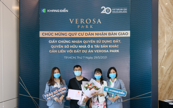 Khang Điền bắt đầu bàn giao sổ hồng cho cư dân Verosa Park & Safira | Tài Chính - Vimarsana News