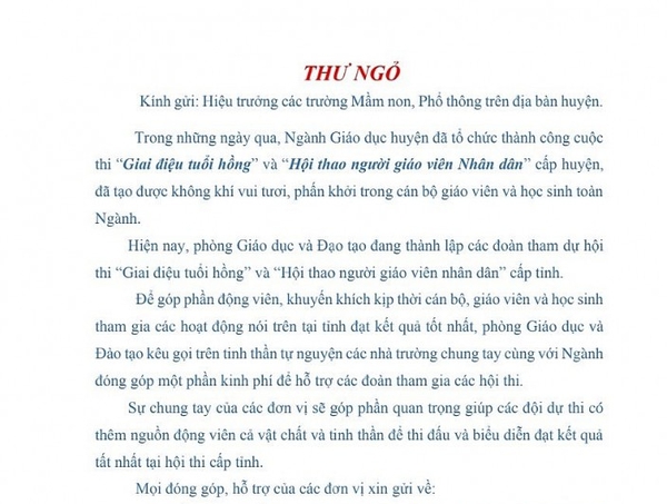 Sau Ồn Ào Ra Thư Ngỏ 