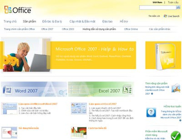 Học sử dụng Microsoft Office 2007 trực tuyến - Báo Người lao động