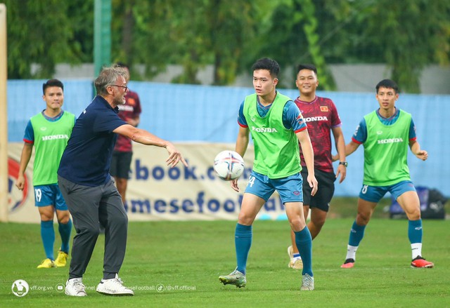 Các trận đấu trong dịp FIFA Days tháng 10-2023 sẽ xác định thực lực của đội tuyển Việt Nam với ban huấn luyện mới Ảnh: VFF