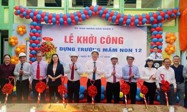 Quận 3 xây dựng trường mầm non đầu tiên ở phường 12- Ảnh 2.