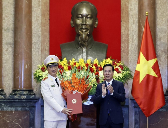 Thăng quân hàm Thượng tướng cho Thứ trưởng Bộ Công an Nguyễn Duy Ngọc- Ảnh 1.