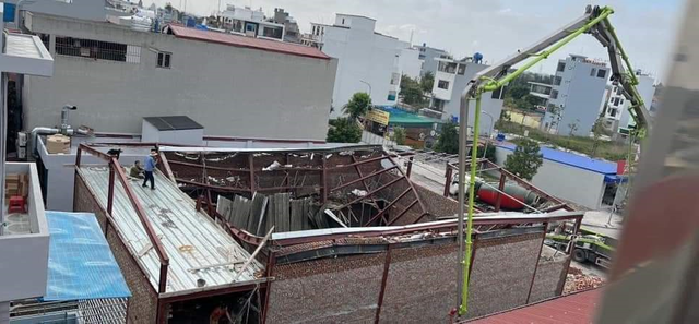Vụ sập mái nhà đang thi công ở Thái Bình: Thêm 1 nạn nhân tử vong- Ảnh 1.