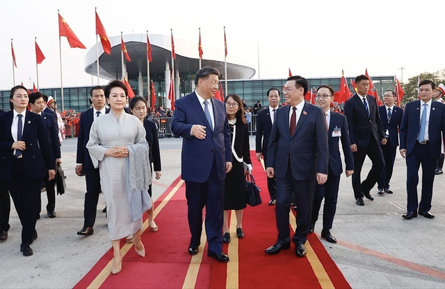 Tổng Bí thư, Chủ tịch Trung Quốc Tập Cận Bình kết thúc chuyến thăm Việt Nam- Ảnh 2.