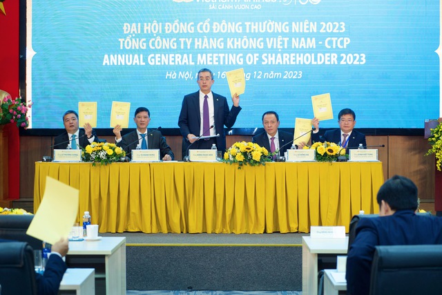 Vietnam Airlines đại hội cổ đông, đặt mục tiêu cân đối thu - chi từ năm 2024- Ảnh 1.