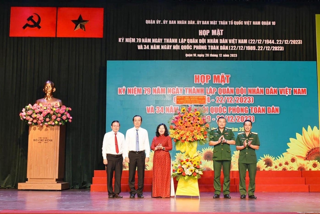 TP HCM: Quận 10 kỉ niệm 79 năm Ngày thành lập Quân đội nhân dân Việt Nam- Ảnh 2.