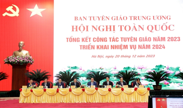 Hội nghị toàn quốc Tổng kết công tác Tuyên giáo năm 2023, triển khai nhiệm vụ năm 2024