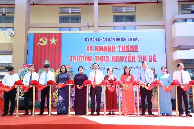 Tây Ninh: Khánh thành Trường THCS mang tên nữ anh hùng- Ảnh 1.