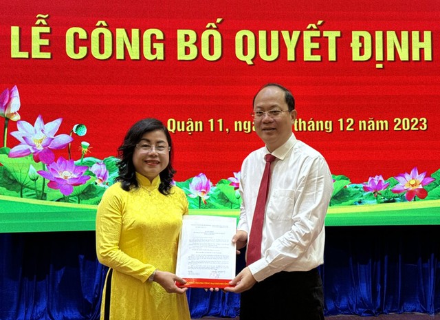 Bà Trần Hải Yến giữ chức Phó Bí thư Thường trực Quận ủy quận 11- Ảnh 1.