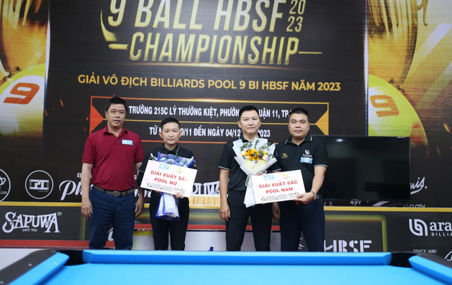 Cựu vô địch SEA Games Nguyễn Phúc Long đăng quang Giải Billiards pool 9 bi HBSF 2023- Ảnh 6.