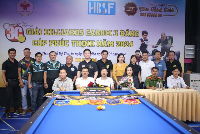 Dàn hảo thủ đua tài Giải Billiards carom 3 băng - Cúp Phúc Thịnh 2024- Ảnh 1.