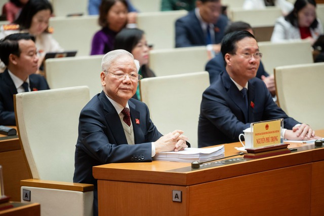 Tổng Bí thư Nguyễn Phú Trọng dự phiên khai mạc kỳ họp bất thường của Quốc hội- Ảnh 4.