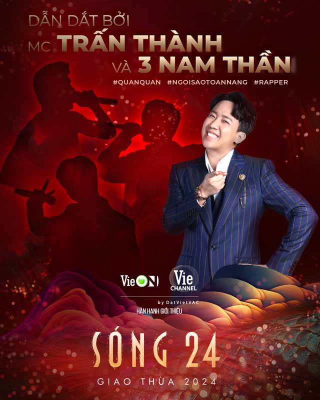 Trấn Thành làm MC "Sóng 24" cùng ba nam thần bí ẩn- Ảnh 1.