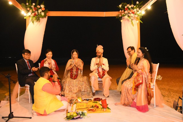 Đám cưới một cặp đôi tỉ phú Ấn Độ tổ chức tại Furama Resort, TP Đà NẵngẢnh: Nguyễn Tín