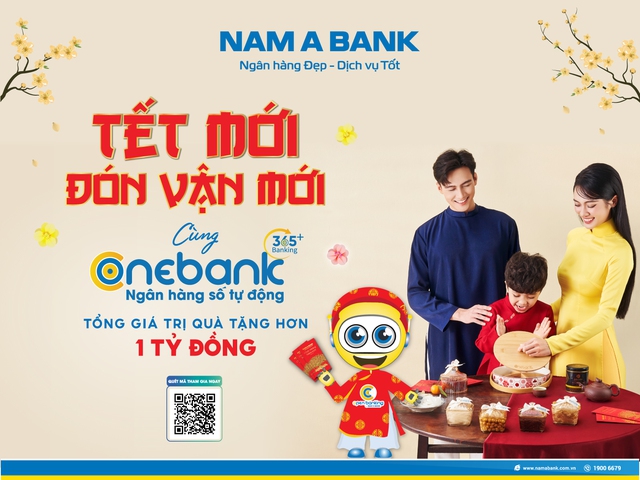“Tết mới – Đón vận mới” cùng ngân hàng số tự động ONEBANK by Nam A Bank- Ảnh 1.