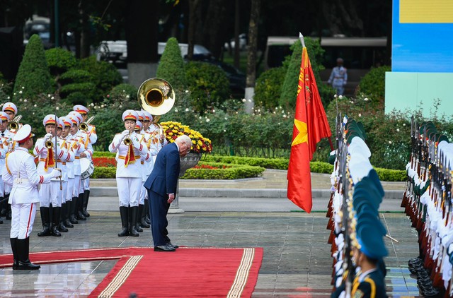 Chủ tịch nước Võ Văn Thưởng và Phu nhân đón Tổng thống Đức và Phu nhân- Ảnh 6.