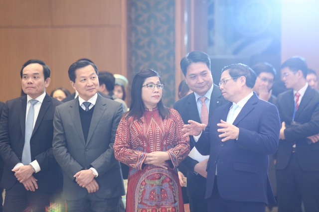 Thủ tướng Phạm Minh Chính và Phu nhân gặp mặt Đoàn Ngoại giao nhân Tết cổ truyền- Ảnh 4.