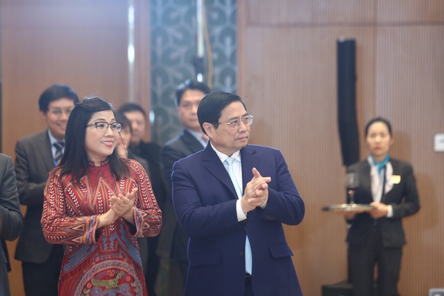 Thủ tướng Phạm Minh Chính và Phu nhân gặp mặt Đoàn Ngoại giao nhân Tết cổ truyền- Ảnh 5.