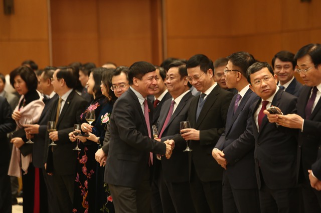 Thủ tướng Phạm Minh Chính và Phu nhân gặp mặt Đoàn Ngoại giao nhân Tết cổ truyền- Ảnh 9.