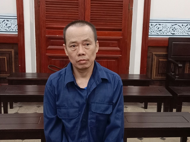 Bị cáo Mai Hữu Thành tại phiên xét xử